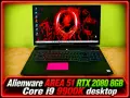 NVidia RTX 2080 8GB 190W/Core i9 - 9900K/16GB RAM/256GB SSD+1TB/17.3 144hz IPS/Dell Alienware AREA51, снимка 1