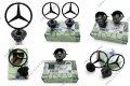 Черна гланц емблема тип мерник Mercedes-Benz premium качество W124 W202 W203 W208 W210 W211 W220, снимка 4
