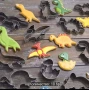 Комплект  10 формички - резци на Динозаври за курабийки и сладки. , снимка 1