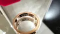 CARTIER Love Band Rose Gold Paved Diamonds Small Model Унисекс Пръстен, снимка 9