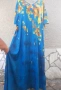 4XL/5XL Нова дълга рокля в синьо , снимка 2