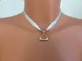 Guerlain Чокър Декоративно Бижу Дамско Колие Сатен Чарм, снимка 1