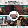 Електронен настолен часовник с проектор таван LED дигитален термометър аларма будилник USB на ток, снимка 7