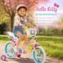 Детски велосипед Hello Kitty 16" с помощни колела, кошница и допълнително задно столче, снимка 3