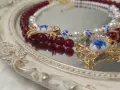 Авторски двуреден чокър Chinoiserie Crab Choker, снимка 3