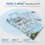 SYMYNELEC 2.4/5GHz Вътрешна охранителна камера: 2K 4MP камера, снимка 2