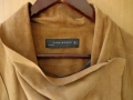 Дамско бежово яке ZARA, 100% естествена велурена кожа, размер M  , снимка 9