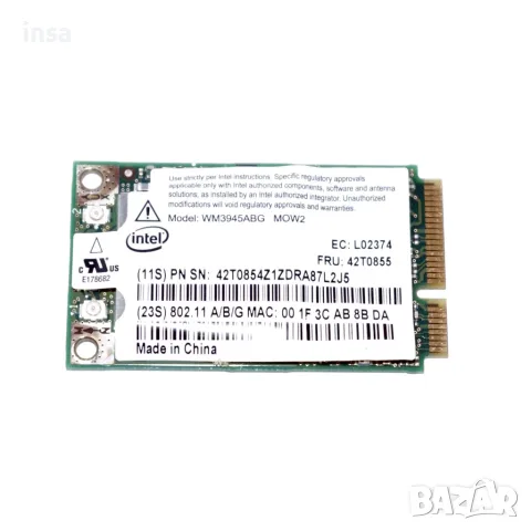 WiFi и 3G модули/карти за лаптоп Intel WiFi 5100 a/b/g/n laptop notebook mini PCI-E