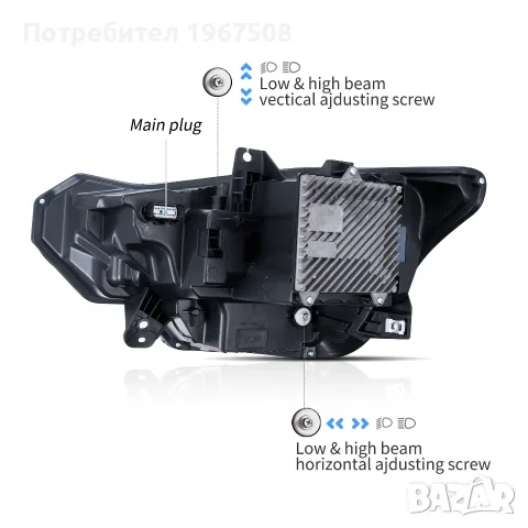 Комплект хром фарове за Форд Мустанг 2024- S650 USA Mustang, снимка 6 - Части - 55392218