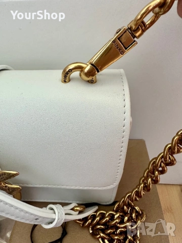 PINKO Love One Mini – оригинална кожена чанта | НОВА , снимка 2 - Чанти - 54059172