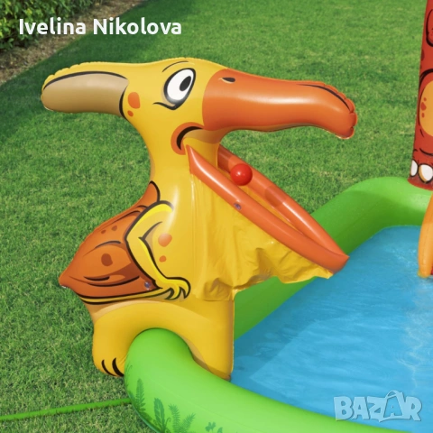 Водна площадка Bestway Jurassic 53160 – Детски мини аквапарк с пързалка и пръскачки, снимка 6 - Надуваеми играчки - 54483610