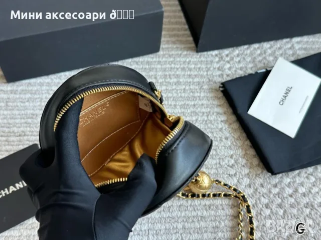 CHANEL чанта кръгла, снимка 9 - Чанти - 55465330