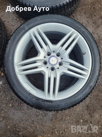 Лети джанти AMG 19" с зимни гуми за Mercedes S Class W221 , снимка 2 - Гуми и джанти - 54428399