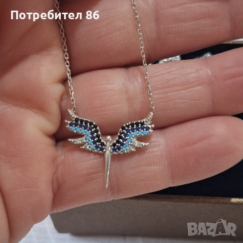 Сребърно колие феникс 