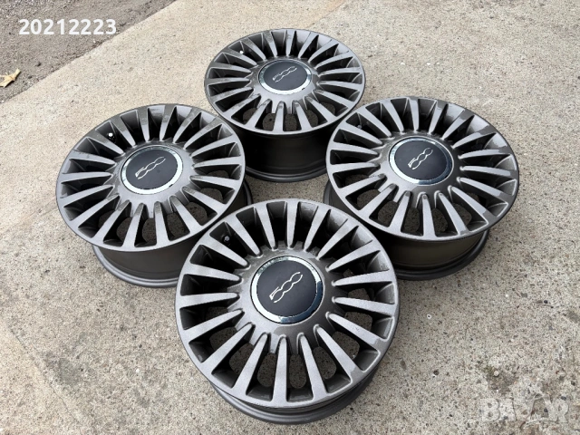 4 броя алуминиеви джанти за Fiat 500 15, снимка 5 - Гуми и джанти - 54740014