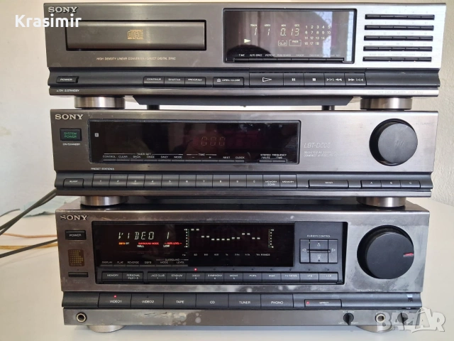 Sony LBT-D505 – усилвател, CD плеър и тунер (3 компонента)