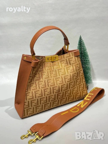 Fendi Нова Кожена Дамска Чанта Фенди Различни Цветове , снимка 8 - Чанти - 54649738