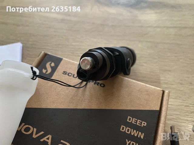Водолазен фенер Scubapro Nova 250 + 2 зарядни батерии Keeppower, снимка 5 - Водни спортове - 55092225