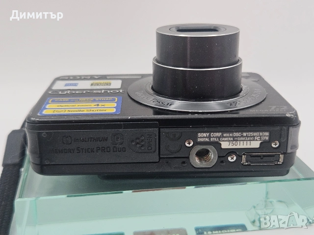 Sony cybershot dsc-w125 дигитален фотоапарат камера digital photo camera 7.2mp, снимка 4 - Фотоапарати - 54022929