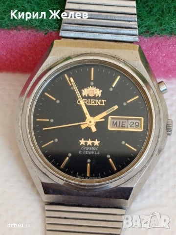 Колекционерски часовник ORIENT Crystal рядък работи 40072, снимка 5 - Мъжки - 55187171