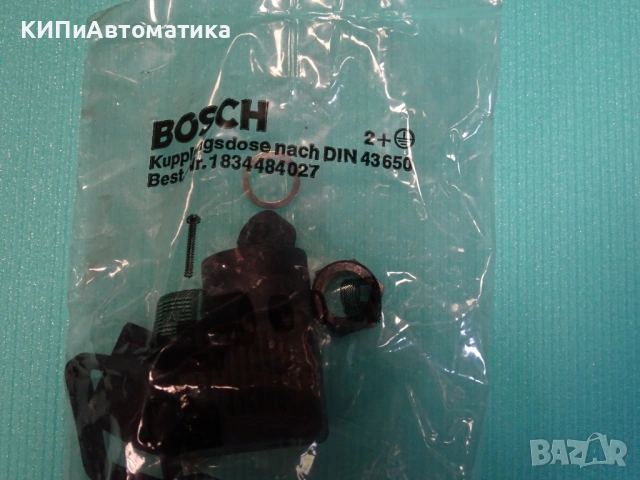 електрически конектор(букса) BOSCH 1834484027 conector DIN 43650, снимка 3 - Резервни части за машини - 54425717