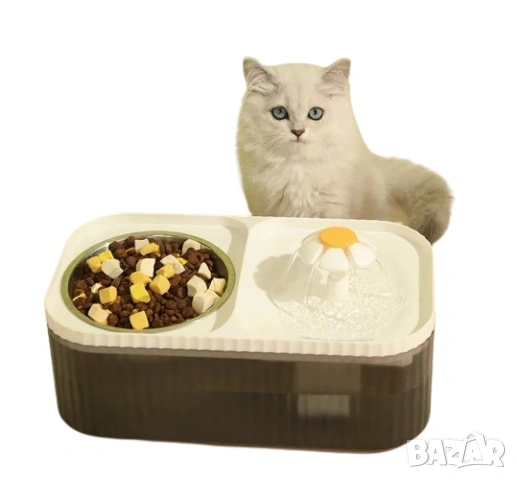 Купа за хранене с фонтан течаща прясна вода за куче/коте, снимка 2 - Други стоки за животни - 54990771