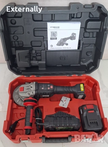 Акумулаторен ъглошлайф Parkside Performance PWSAP 20 Li F6 - гаранция, снимка 3 - Ъглошлайфи - 54492273