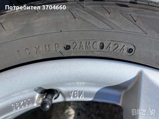 Комплект гуми DEZENT 5x112 с почти нови гуми, снимка 4 - Гуми и джанти - 54556667