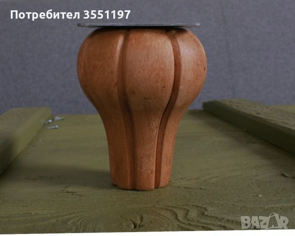Струговани дървени крака за мебели от бук различни размери и дизайн, снимка 16 - Декорация за дома - 54369445