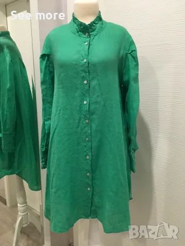 TIFFANI Italy 100% лен рокля S/M, снимка 5 - Рокли - 53573944