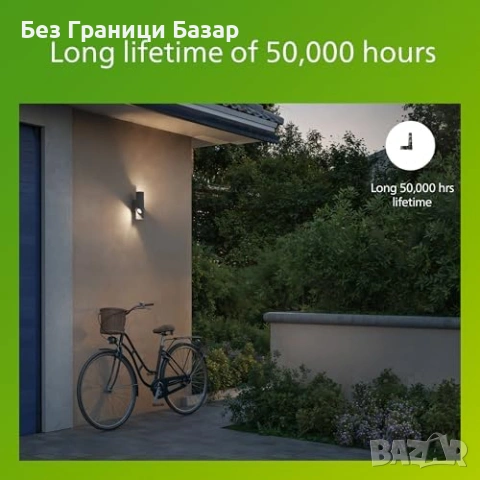 Нова Philips Fira LED градинска стенна лампа 2700K IP44 осветление дом двор, снимка 4 - Лед осветление - 54106107