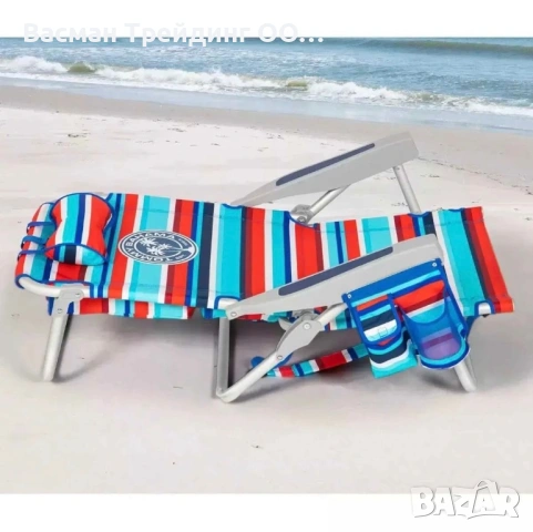 Томи Бахама ПРОМОЦИЯ 2 Плажни Стола и Чадър Tommy Bahama ЛЯТО2026, снимка 5 - Къмпинг мебели - 46720215