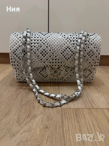 Дамска чанта Chanel камъни, снимка 3 - Чанти - 55033915