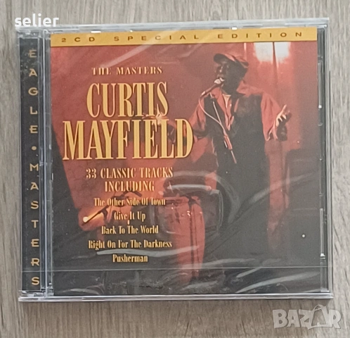 Curtis Mayfield ‎– The Masters Оригинален двоен диск-чисто нов,с целофана Издание 🇬🇧 1997г Стил:Ja