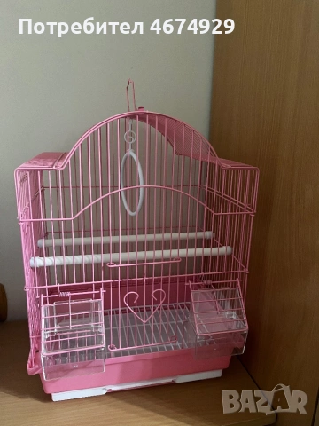 Чисто нова оборудвана клетка за папагал с подвижен покрив