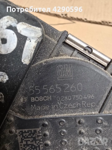 Дроселова клапа за Opel - 55565260, снимка 2 - Части - 54344789