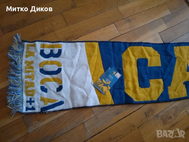 Boca Huniors Бока Хуниорс футболен шал фенски ултраски  нов La Mitad+1 Jo, снимка 2 - Футбол - 55643452