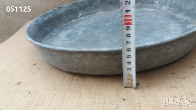 голяма възрожденска кована бакърена тава за агнета , снимка 8 - Антикварни и старинни предмети - 54067921