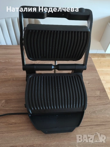 Грил Tefal - GC712834, незалепващо, оребрена, черен , снимка 3 - Друга електроника - 54768598