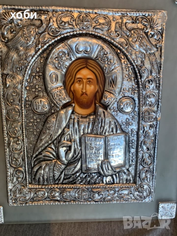икона на Исус Христос Пантократор, снимка 2 - Икони - 54100322