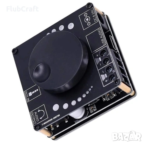 AP50H HiFi стерео усилвател, Bluetooth 5.0, AUX, 2*50 W, 2-24 v, снимка 2 - Bluetooth слушалки - 54901352