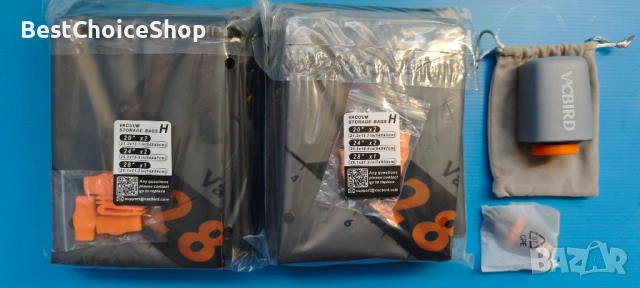 10 броя вакумни чанти за съхранение с безжична презареждаща се помпа, снимка 5 - Други стоки за дома - 54014723