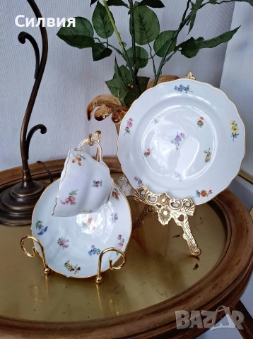 Чаша Meissen , снимка 2 - Антикварни и старинни предмети - 54989140