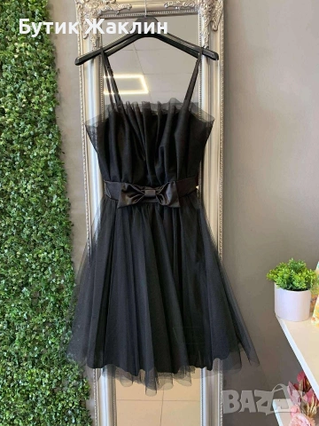 Къса елегантна рокличка с панделка , снимка 3 - Рокли - 53990013