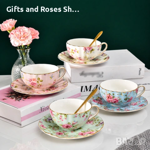 Луксозен комплект за капучино или чай