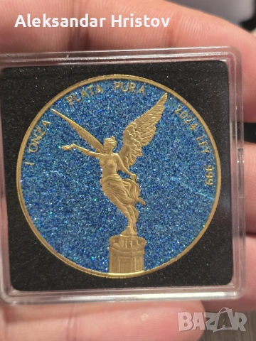 мексиканския Libertad от серията „Precious Stones“ за 2024 г. , снимка 2 - Нумизматика и бонистика - 54564637