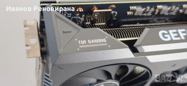 Видео карта Asus RTX TUF 4070ti 12GB GDDR6X Nvidia GeForce, снимка 7 - Видеокарти - 54560476