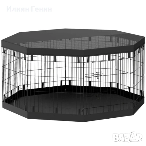 Кошарка за кученца PawHut, височина 76 см