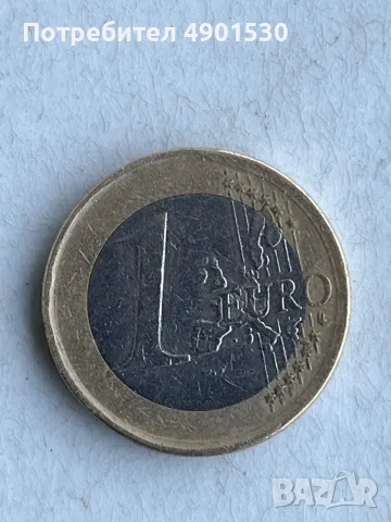 Монета с номинал 1€