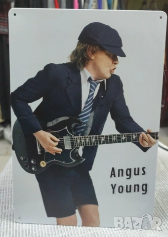 Angus Young-метална табела (плакет)